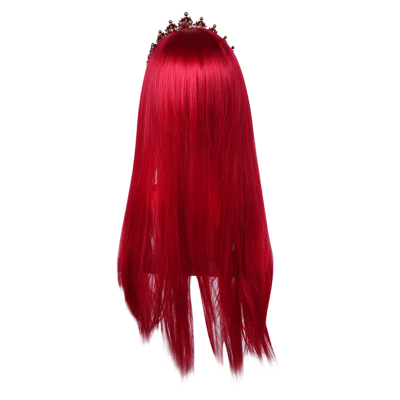 cos Descendants Queen of Hearts Wig Headband  Halloween Carnival Costume Accessories