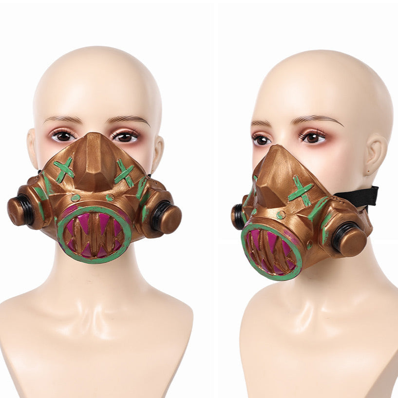 Arcane Color Mask League of Legends:Arcane Jinx Mask Cosplay Latex Masks Helmet ...