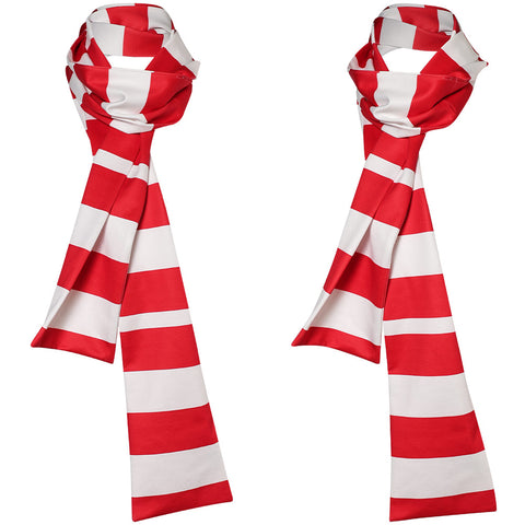cos scarf The Cat in the Hat Cosplay Scarf Halloween Carnival Costume Accessories