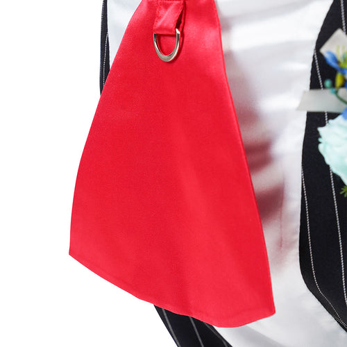 Cosplay Costume Outfits Halloween Carnival Party Suit Pet Tuxedo Tie Stripe
