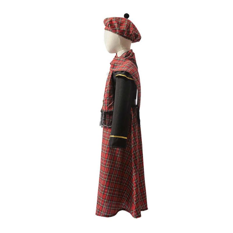 Cosplay Costume Outfits Halloween Carnival Suit Boys Scottish skirt