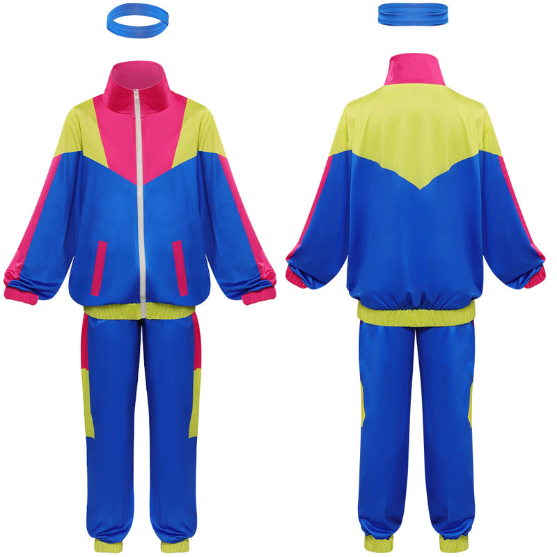 Cosplay Costume Outfits Halloween Carnival Suit children tracksuit Retro