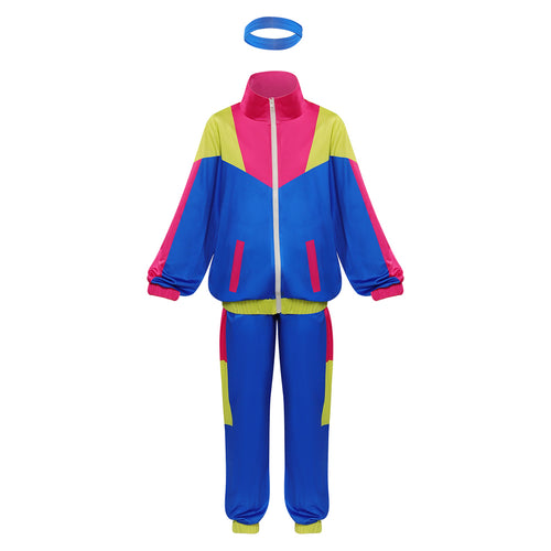 Cosplay Costume Outfits Halloween Carnival Suit children tracksuit Retro