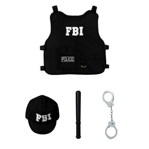 Cosplay Costume Outfits Halloween Carnival Suit Children‘s police FBI