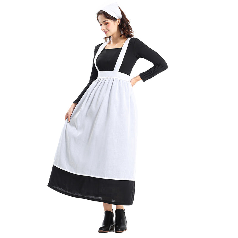 Cosplay Costume Outfits Halloween Carnival Suit Colonial style estate maid dress