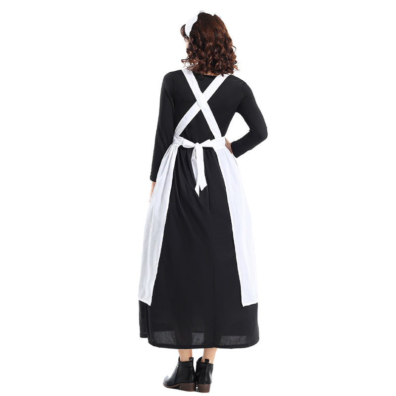 Cosplay Costume Outfits Halloween Carnival Suit Colonial style estate maid dress