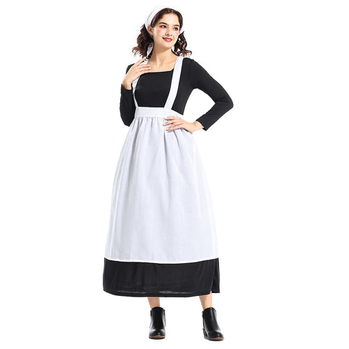 Cosplay Costume Outfits Halloween Carnival Suit Colonial style estate maid dress