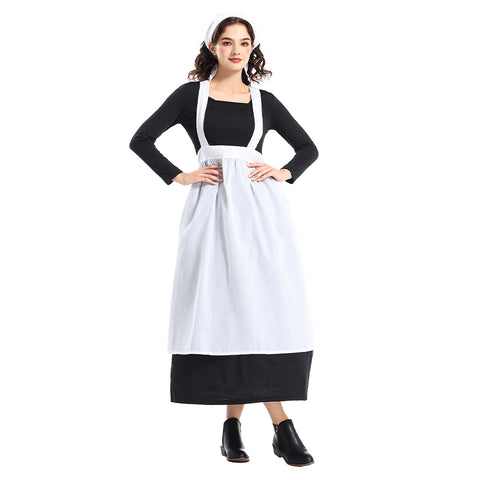 Cosplay Costume Outfits Halloween Carnival Suit Colonial style estate maid dress
