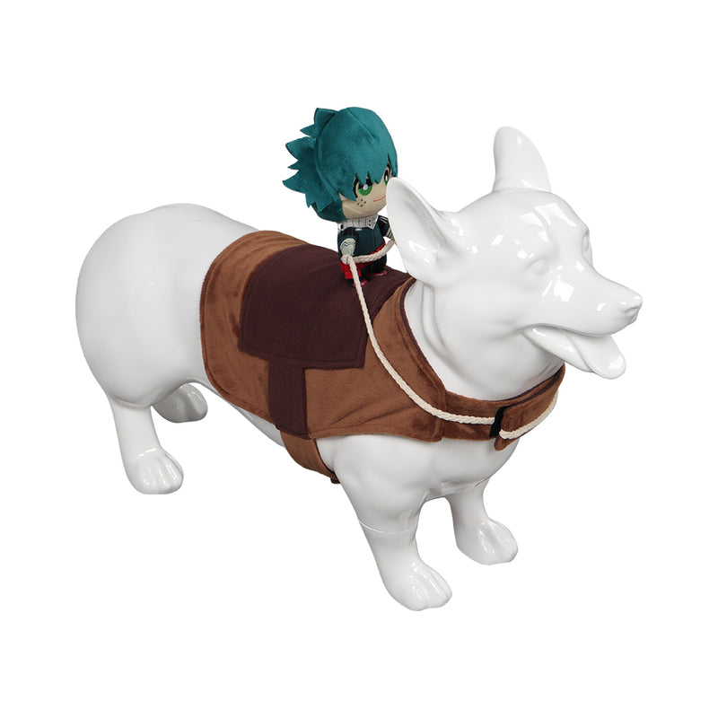 Cosplay Costume Outfits Halloween Carnival Suit Dogs Clothes Midoriya Izuku pet My Hero Academia Knight Style with Doll