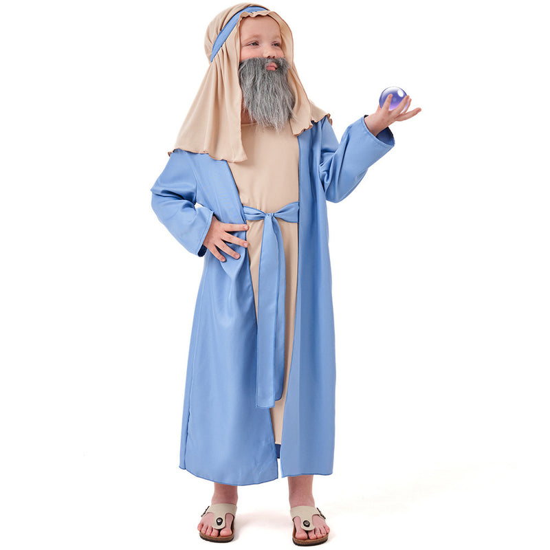 Cosplay Costume Outfits Halloween Carnival Suit Dress Suit Arab Grandpa Outfit Uniform