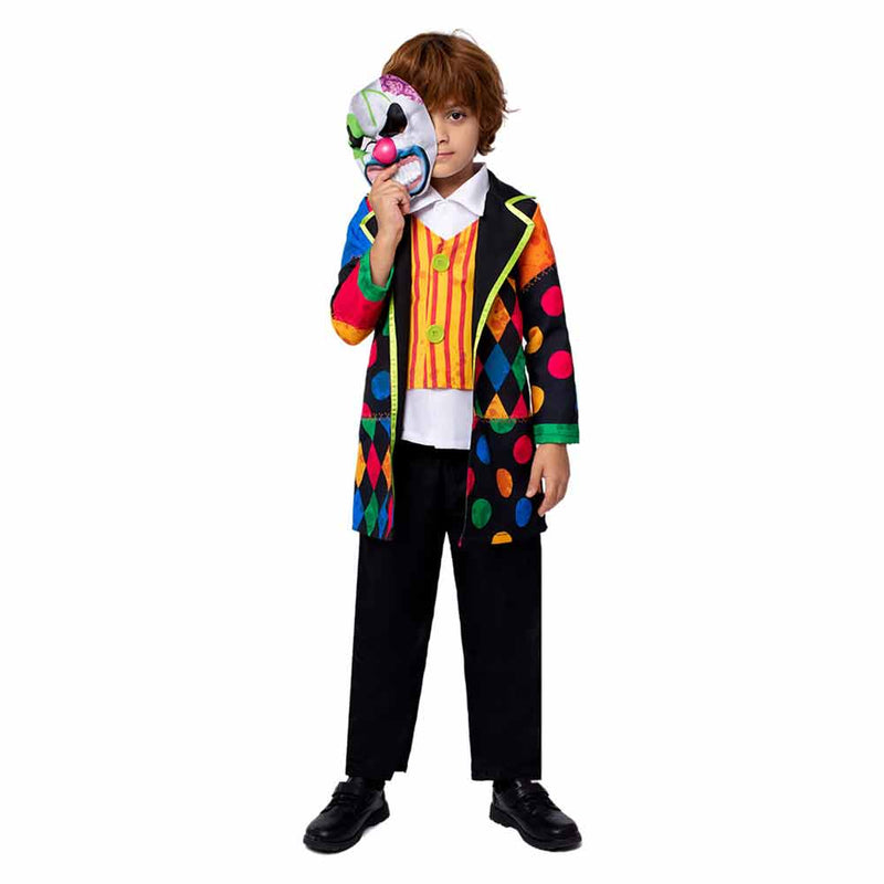 Cosplay Costume Outfits Halloween Carnival Suit Evil Joker Role Playing Children‘s Horror Party