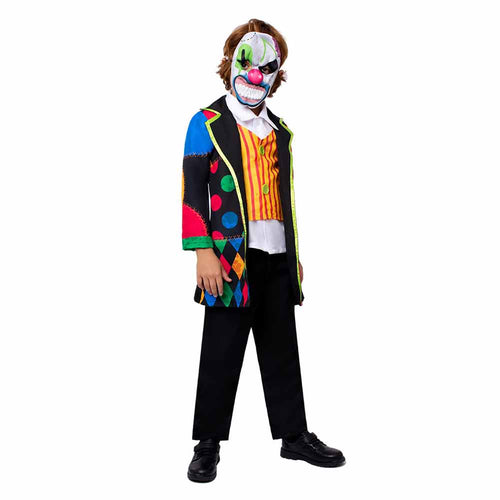Cosplay Costume Outfits Halloween Carnival Suit Evil Joker Role Playing Children‘s Horror Party