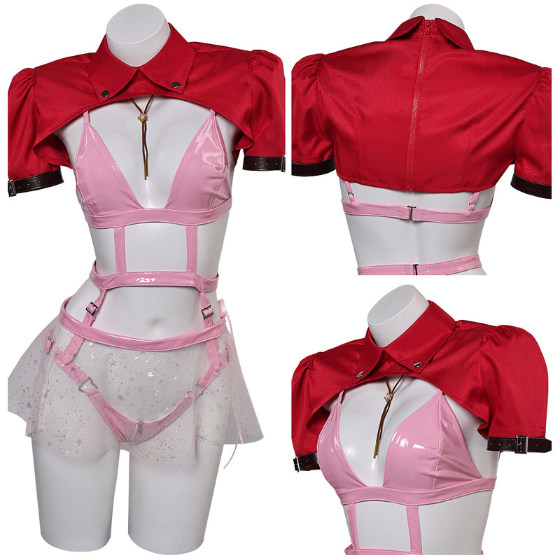 Cosplay Costume Outfits Halloween Carnival Suit Final Fantasy Lingerie for Women Aerith