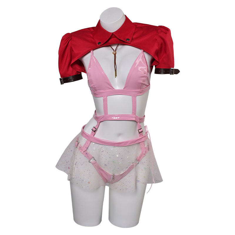 Cosplay Costume Outfits Halloween Carnival Suit Final Fantasy Lingerie for Women Aerith