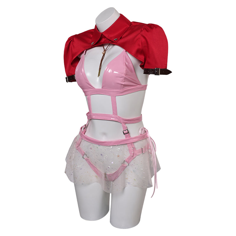 Cosplay Costume Outfits Halloween Carnival Suit Final Fantasy Lingerie for Women Aerith