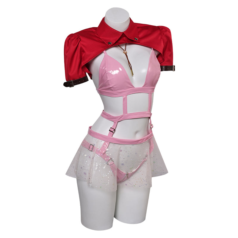 Cosplay Costume Outfits Halloween Carnival Suit Final Fantasy Lingerie for Women Aerith