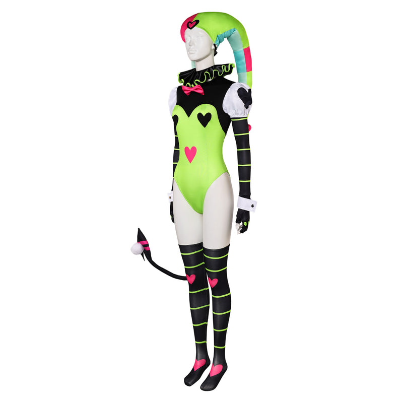 Cosplay Costume Outfits Halloween Carnival Suit Fizzarolli Helluva Boss cosplay clown Sexy onesies