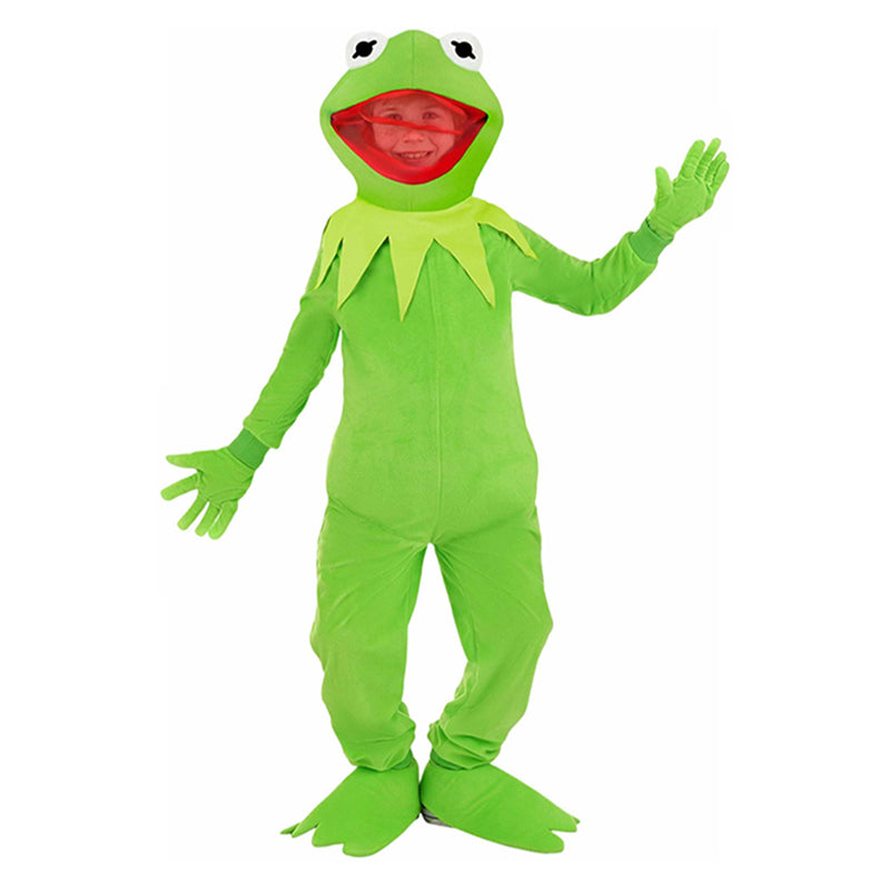 Cosplay Costume Outfits Halloween Carnival Suit Kermit The Frog