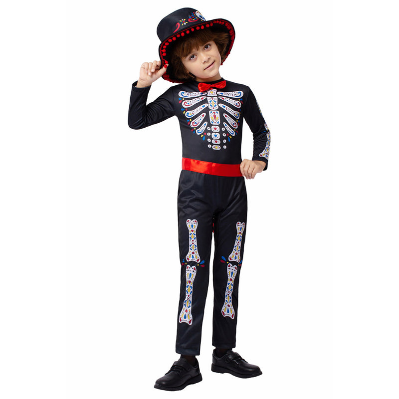 Cosplay Costume Outfits Halloween Carnival Suit Kids Day of the Dead