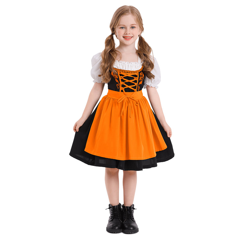 Cosplay Costume Outfits Halloween Carnival Suit Kids Girls Beer Festival maid dress