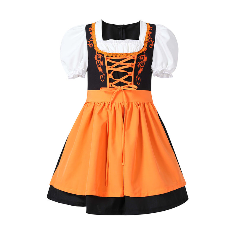 Cosplay Costume Outfits Halloween Carnival Suit Kids Girls Beer Festival maid dress