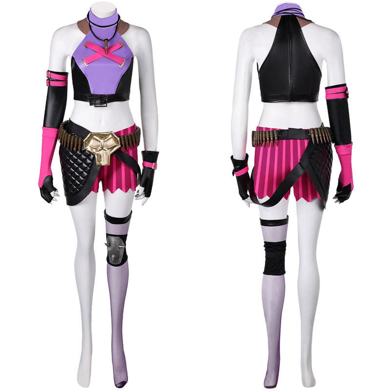 Cosplay Costume Outfits Halloween Carnival Suit League of Legends cos Jinx