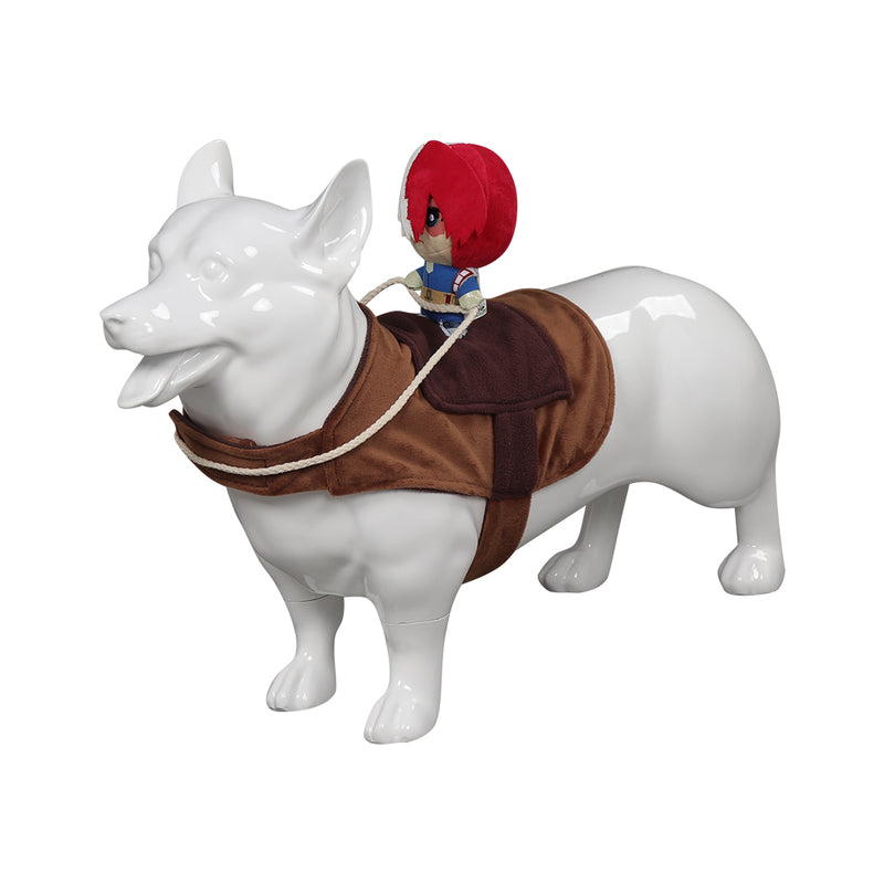 Cosplay Costume Outfits Halloween Carnival Suit My Hero Academia Knight Style with Doll Todoroki Shoto Dogs Clothes Pet