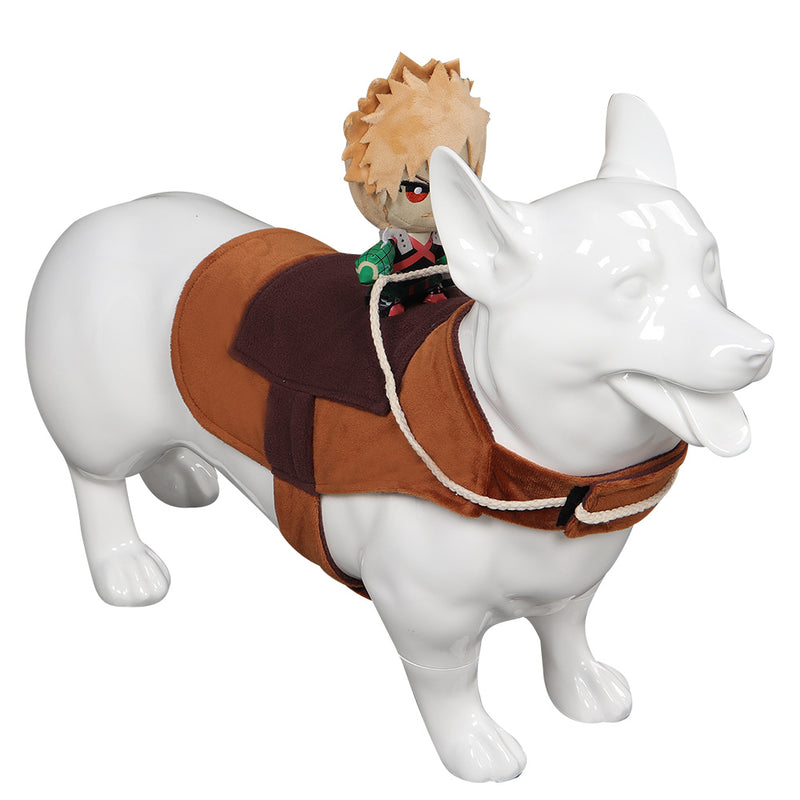 Cosplay Costume Outfits Halloween Carnival Suit My Hero Academia PET Dogs Clothes Knight Style with Doll Bakugou Katsuki