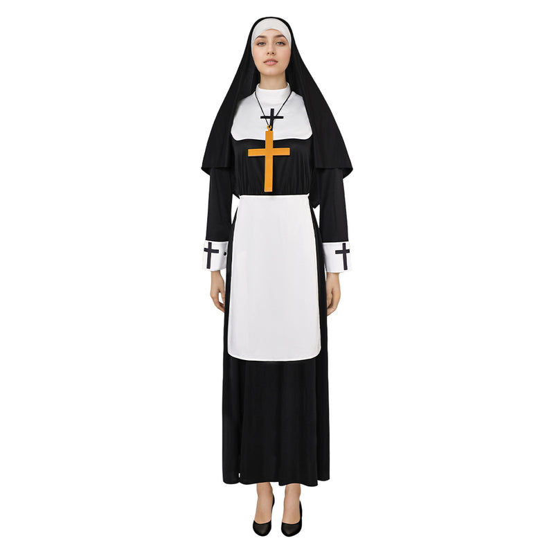 Cosplay Costume Outfits Halloween Carnival Suit nun women halloween