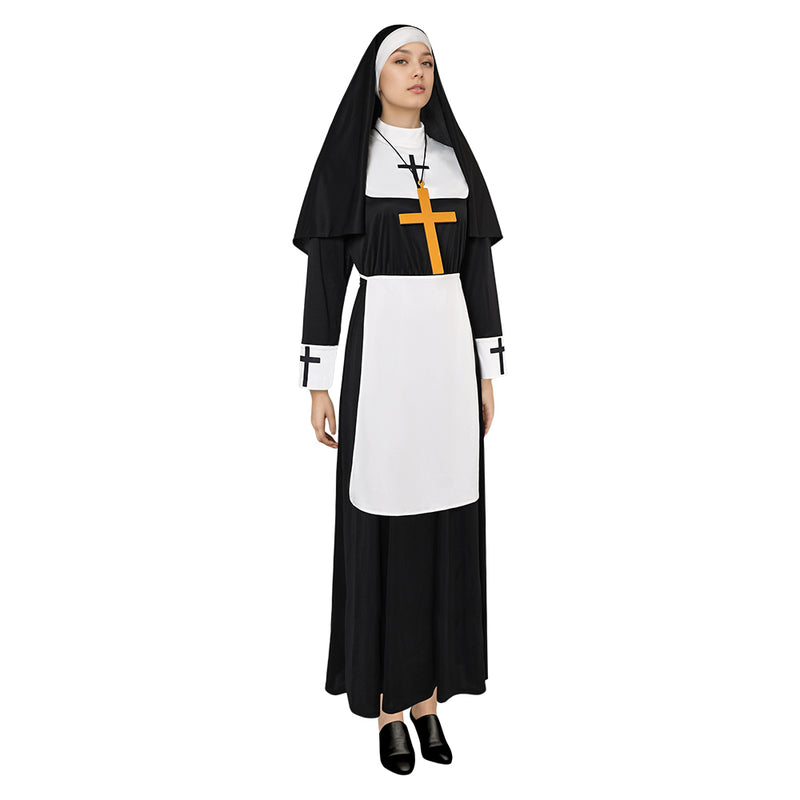 Cosplay Costume Outfits Halloween Carnival Suit nun women halloween