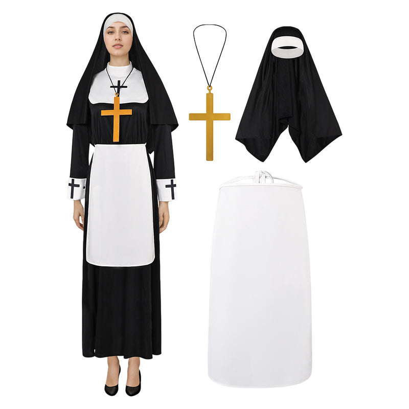 Cosplay Costume Outfits Halloween Carnival Suit nun women halloween