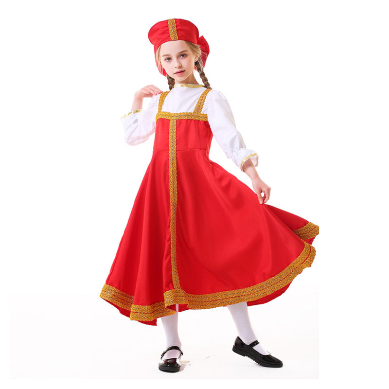 Cosplay Costume Outfits Halloween Carnival Suit Russian ethnic clothing