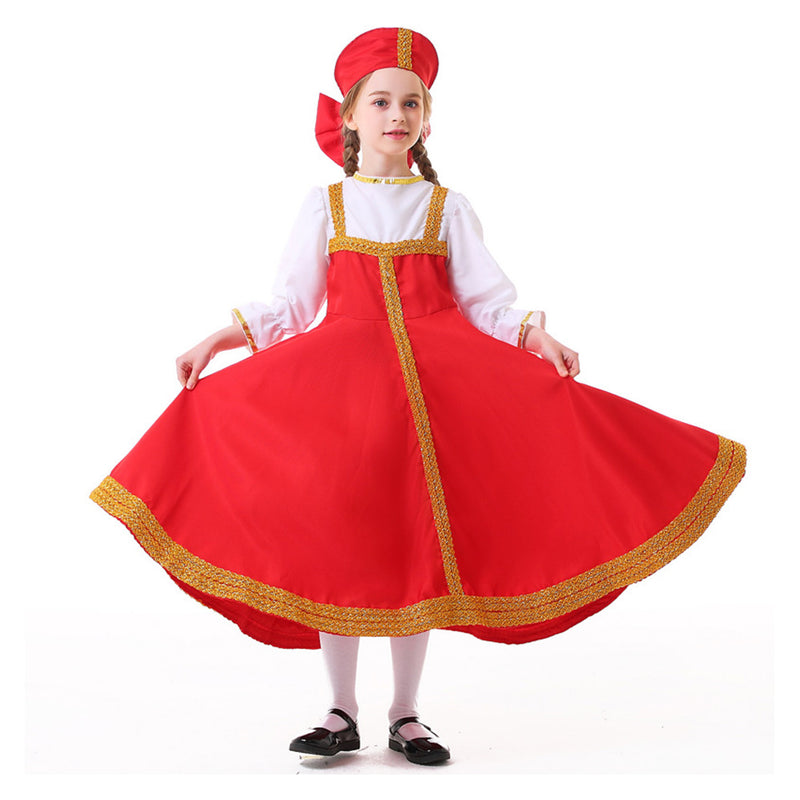 Cosplay Costume Outfits Halloween Carnival Suit Russian ethnic clothing