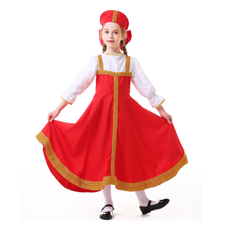 Cosplay Costume Outfits Halloween Carnival Suit Russian ethnic clothing