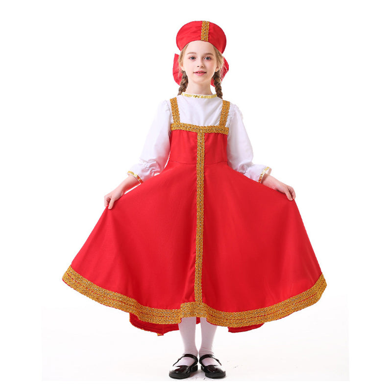 Cosplay Costume Outfits Halloween Carnival Suit Russian ethnic clothing