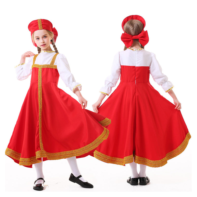 Cosplay Costume Outfits Halloween Carnival Suit Russian ethnic clothing