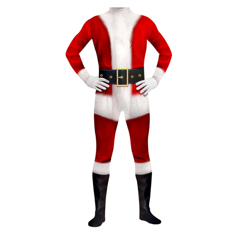 Cosplay Costume Outfits Halloween Carnival Suit Santa Claus 3D printed jumpsuit