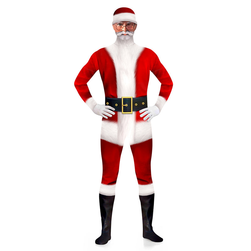 Cosplay Costume Outfits Halloween Carnival Suit Santa Claus 3D printed jumpsuit