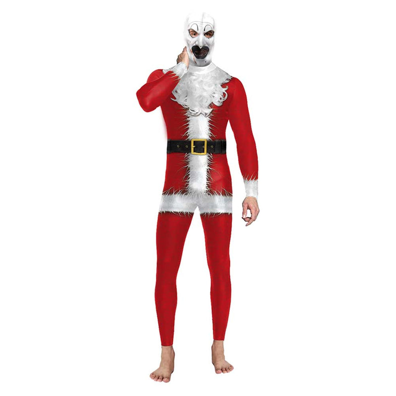 Cosplay Costume Outfits Halloween Carnival Suit Santa Claus Terrifying Jumpsuit