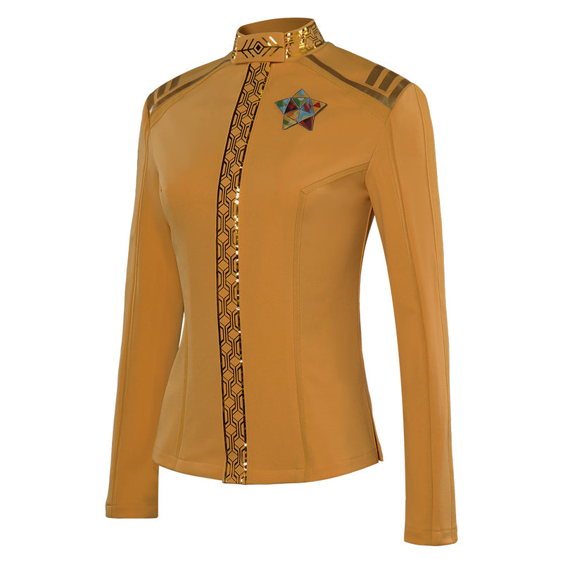 Cosplay Costume Outfits Halloween Carnival Suit Strange New Worlds Season 2 Yellow uniform Una Chin-Riley