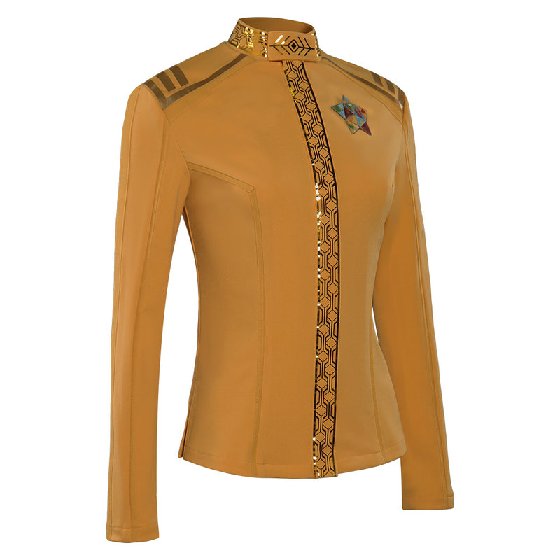 Cosplay Costume Outfits Halloween Carnival Suit Strange New Worlds Season 2 Yellow uniform Una Chin-Riley