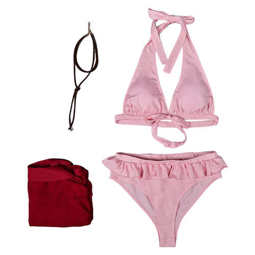 Cosplay Costume Outfits Halloween Carnival Suit swimsuit Final Fantasy Final Fantasy VII Aerith Gainsborough Aerith
