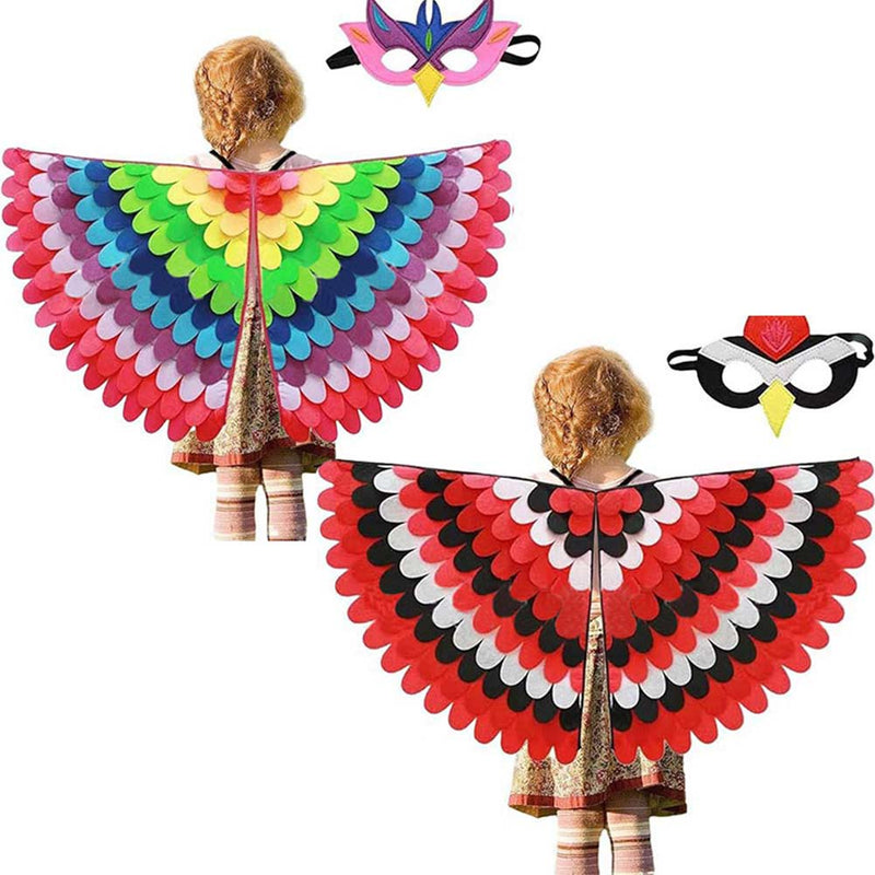 Cosplay Costume Outfits Halloween Carnival Suit Thanksgiving Turkey Decoration Wings Cloak