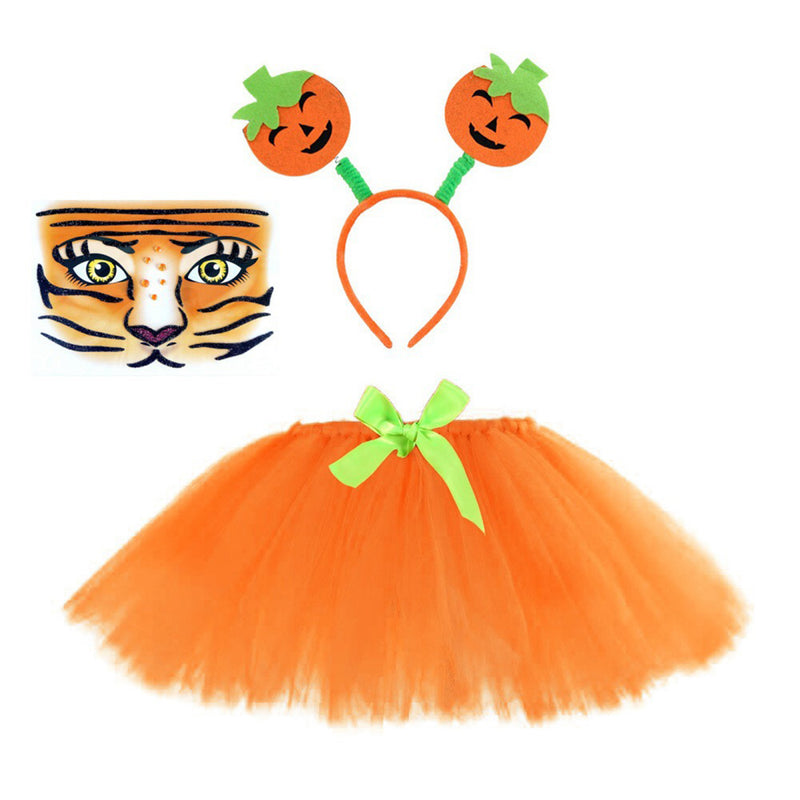 Cosplay Costume Outfits Halloween Carnival Suit Tiger TUTU Skirt Set