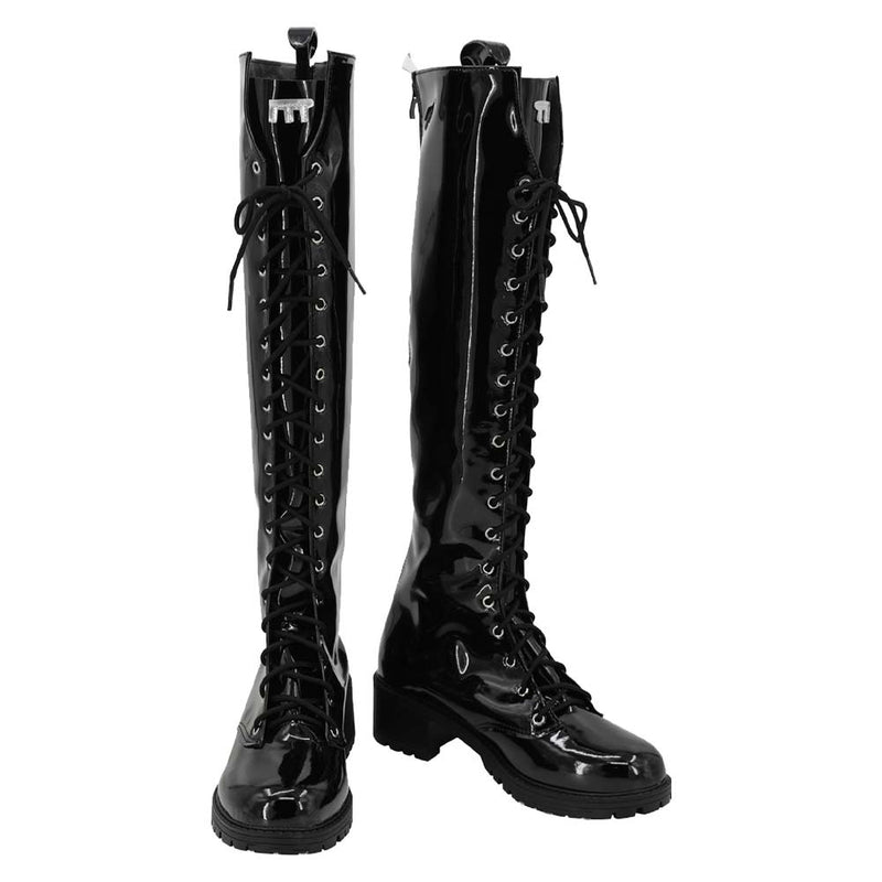 Cosplay Shoes Boots Halloween Costumes Accessory Custom Made Noir NIKKE