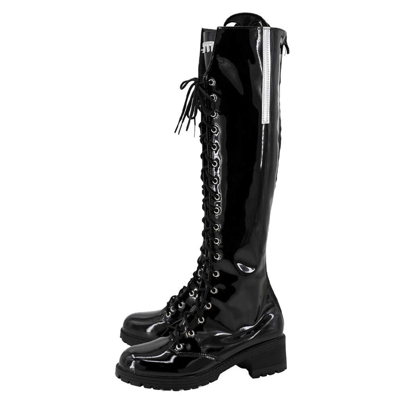 Cosplay Shoes Boots Halloween Costumes Accessory Custom Made Noir NIKKE