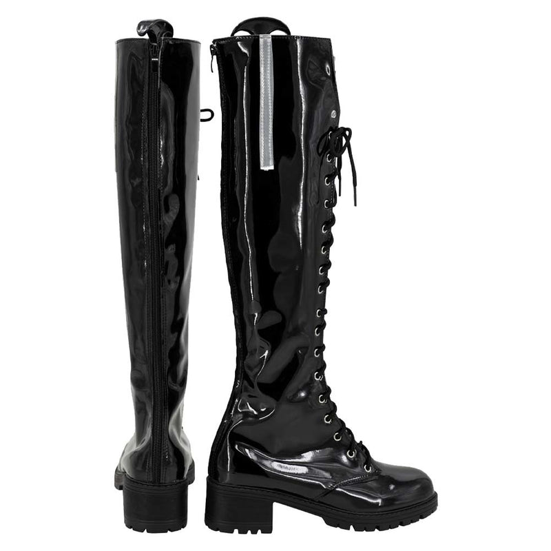 Cosplay Shoes Boots Halloween Costumes Accessory Custom Made Noir NIKKE