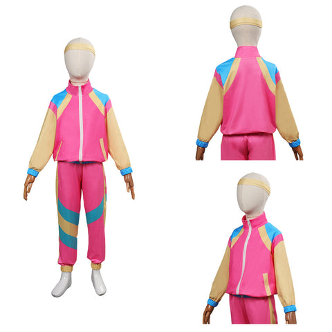 Costume 80s Height of Fashion Shell Suit Retro dance sportswear Kids Children Cosplay Costume Outfits Halloween Carnival Suit