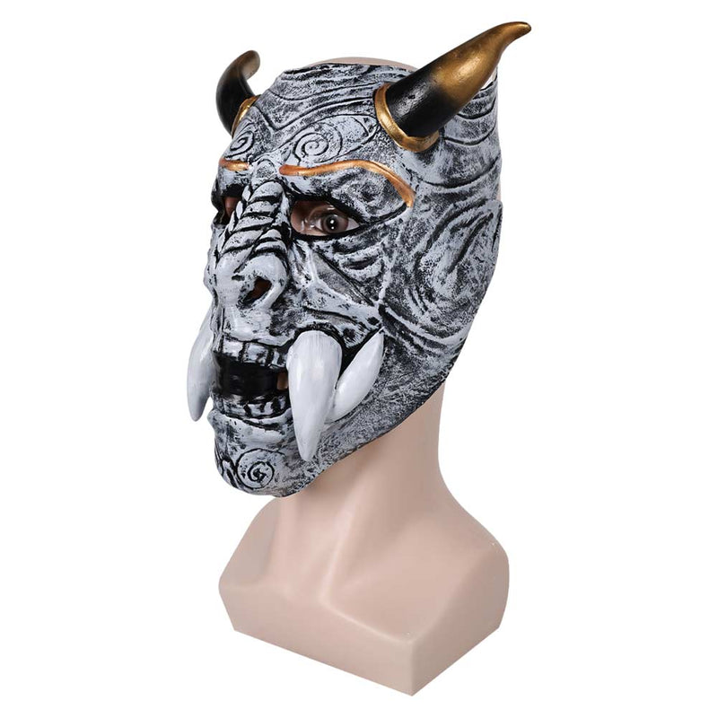 costume Japanese devil face Hannya mask Mask Cosplay Latex Masks Helmet Masquerade Halloween Party Costume Props