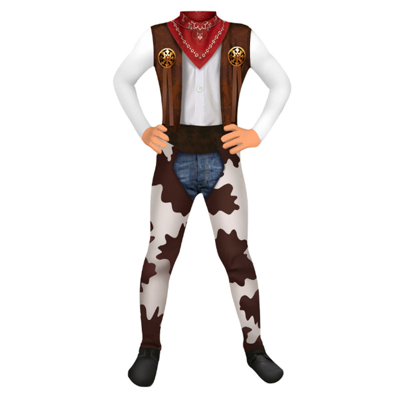 cowboy jumpsuit Western Cosplay Costume Outfits Halloween Carnival Suit